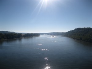 The Ohio River at Brandenburg Kentucky