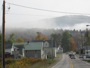 Cold fall morning in Smethport PA